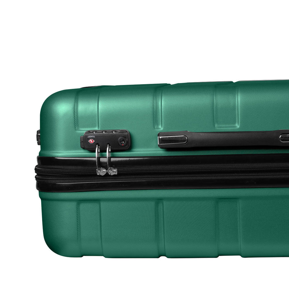 Slimbridge 28&quot; Inch Expandable Luggage Travel Suitcase Case Hard Shell TSA Green