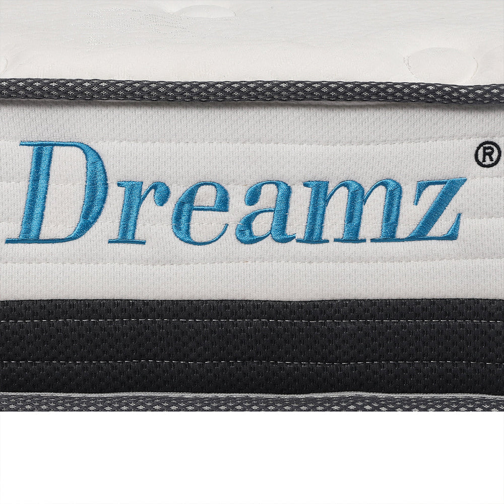 Dreamz Pocket Spring Mattress HD Foam Medium Firm Bedding Bed King Single 21CM