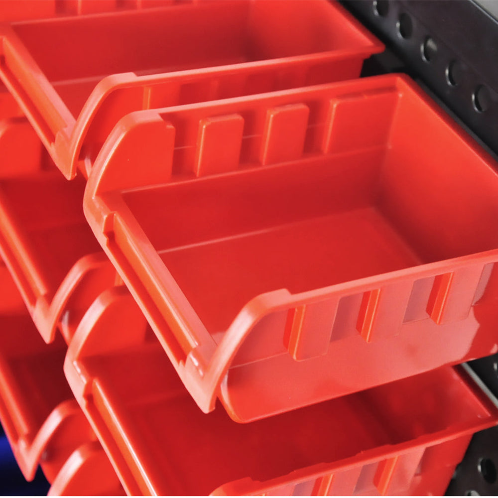 Traderight Tool Storage Bins Box Wall Mounted Organiser Cabinet Garage Workshop