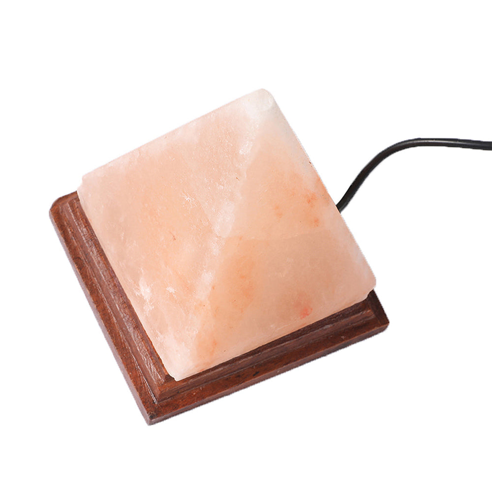 Emitto Salt Lamp USB Himalayan Natural Crystal Rock Cord Night Light Globes