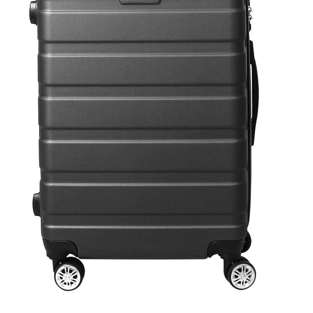 Slimbridge 24&quot;Luggage Case Suitcase Travel Packing TSA Lock Hard Shell Dark Grey