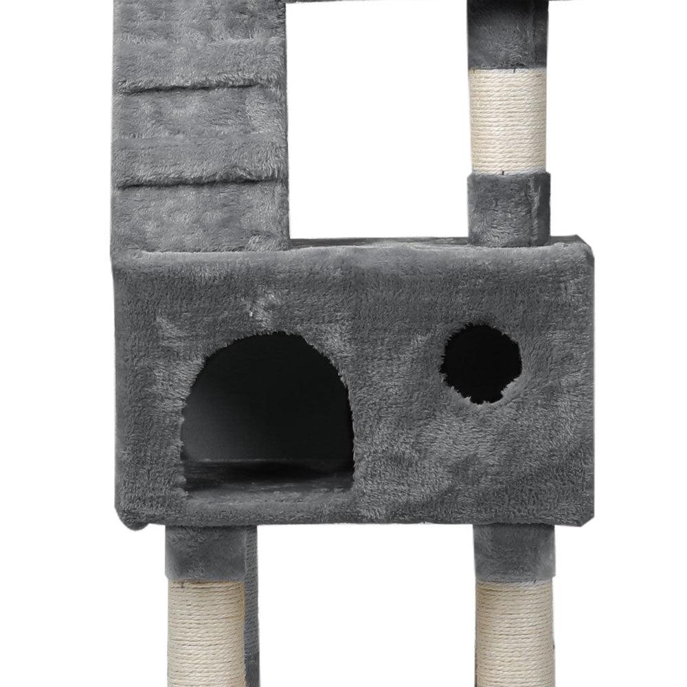 Pawz Cat Trees Scratching Post Scratcher For Large Cats Tower House Grey 141cm