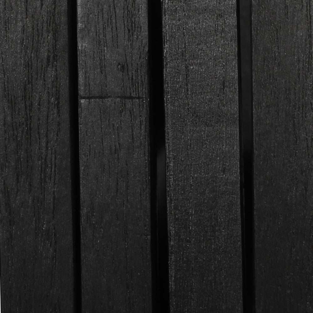 Levede 4 Panel Partition Room Divider Folding Screen Wood Black 170X160CM