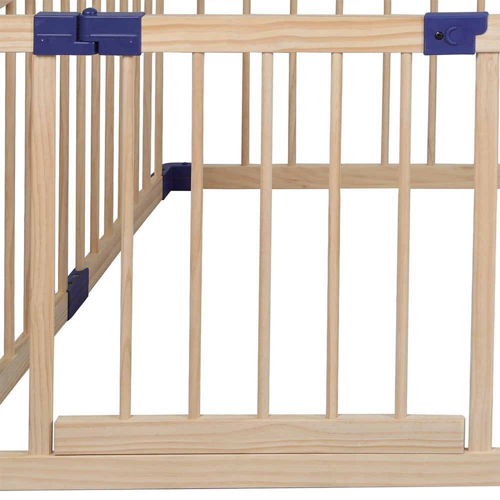 Bopeep Kids Playpen Wooden Baby Safety Gate Fence Child Play Game Toy Security L