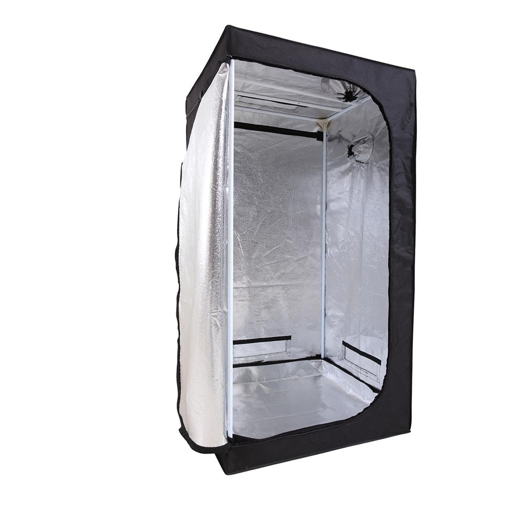 Traderight Group  Grow Tent Indoor System Hydroponics Room 600D Oxford Plant Aluminium 75x75x130cm