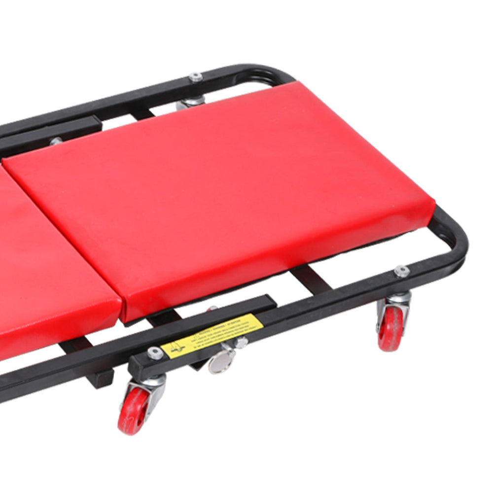 Traderight Folding Creeper Mechanic Stool Seat Garage Repair Trolley Workshop