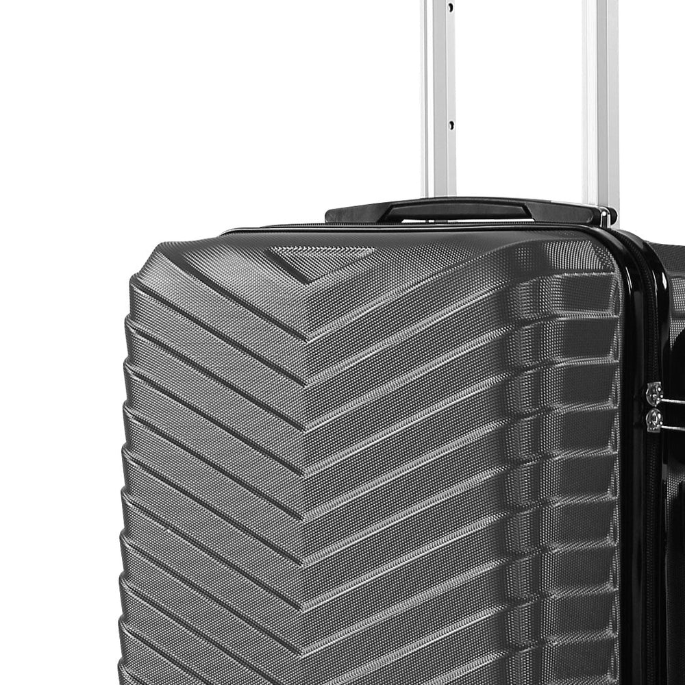 Slimbridge 24&quot; Luggage Suitcase Travel TSA Hard Shell Carry Lightweight Grey