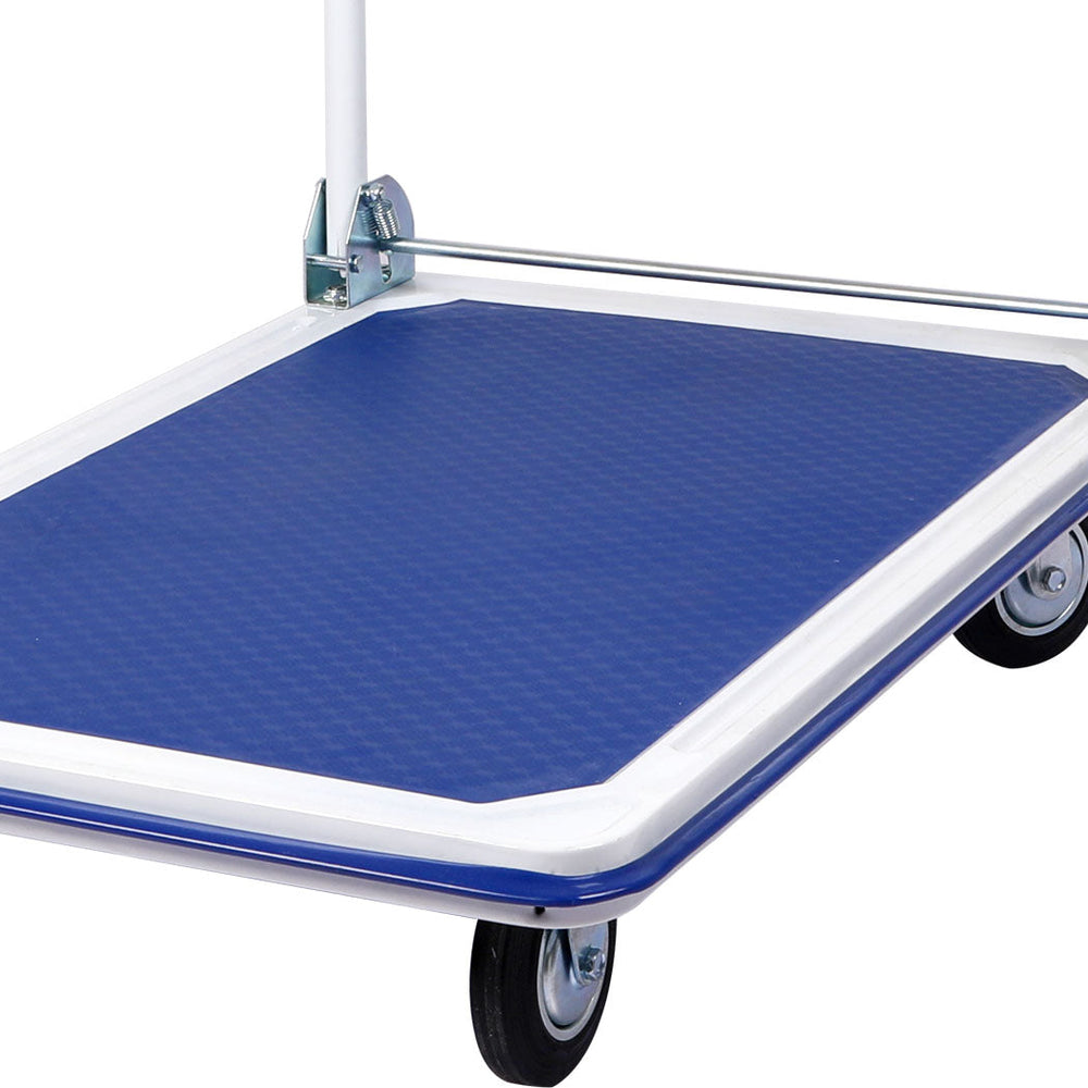 Traderight Folding Platform Trolley Hand Truck Foldable Cart Heavy Duty 300kg