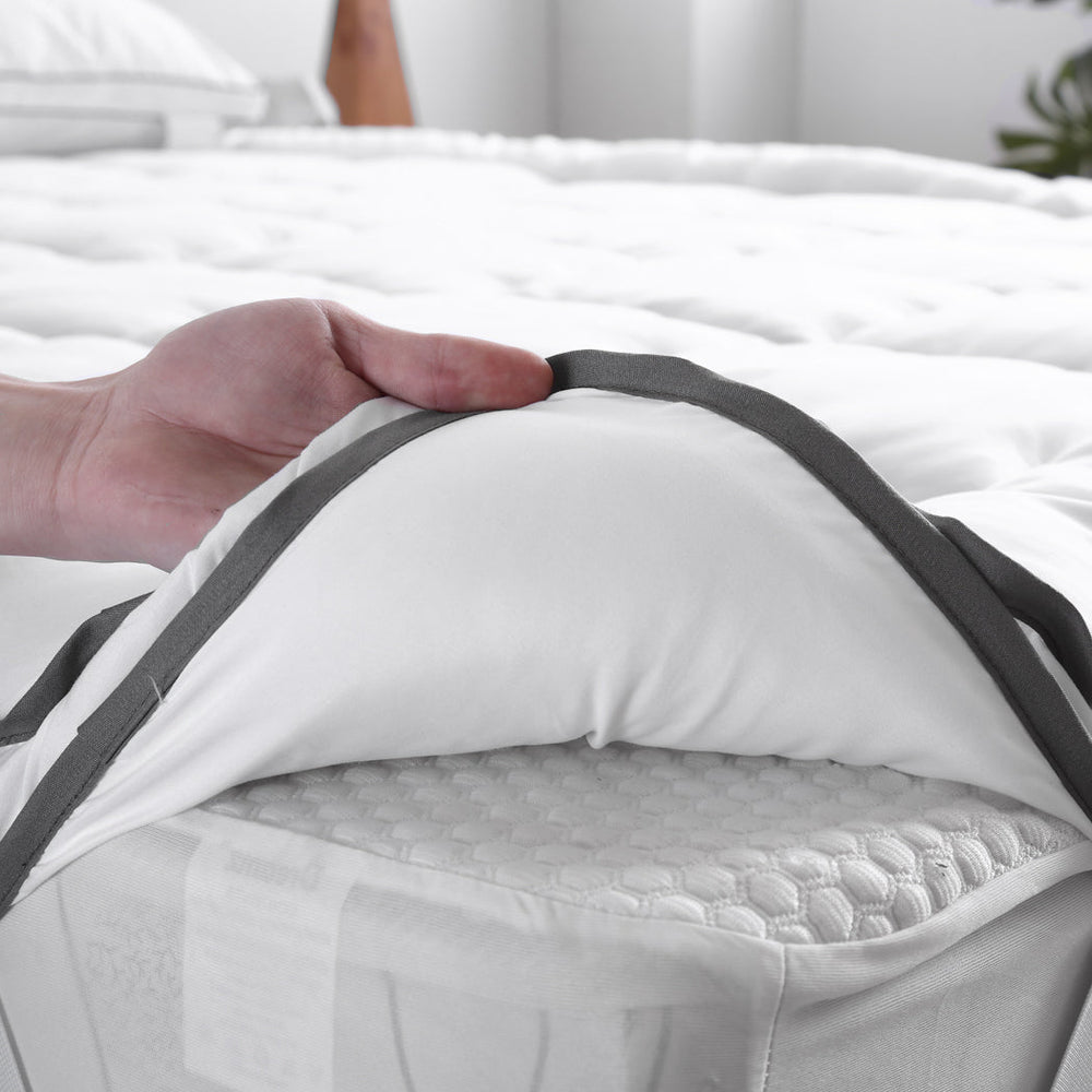 Dreamz Pillowtop Mattress Topper Mat Luxury Bedding Pad Protector King Single