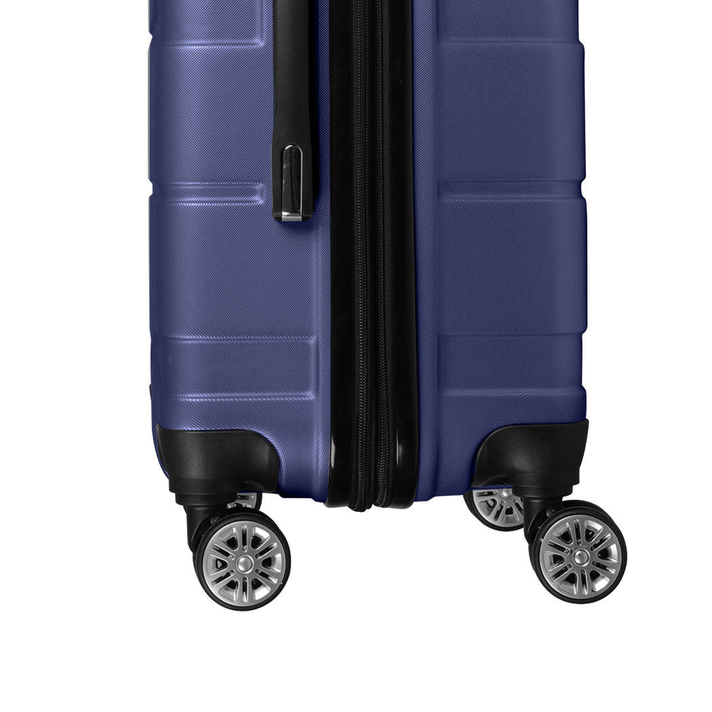 Slimbridge 24&quot; Inch Expandable Luggage Travel Suitcase Case Hard Shell TSA Navy