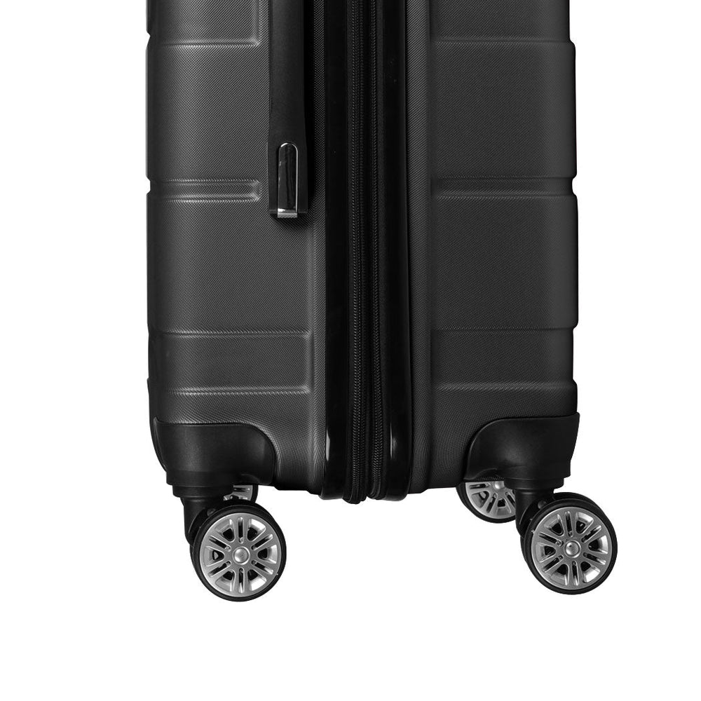 Slimbridge 24&quot; Inch Expandable Luggage Travel Suitcase Case Hard Shell TSA Black