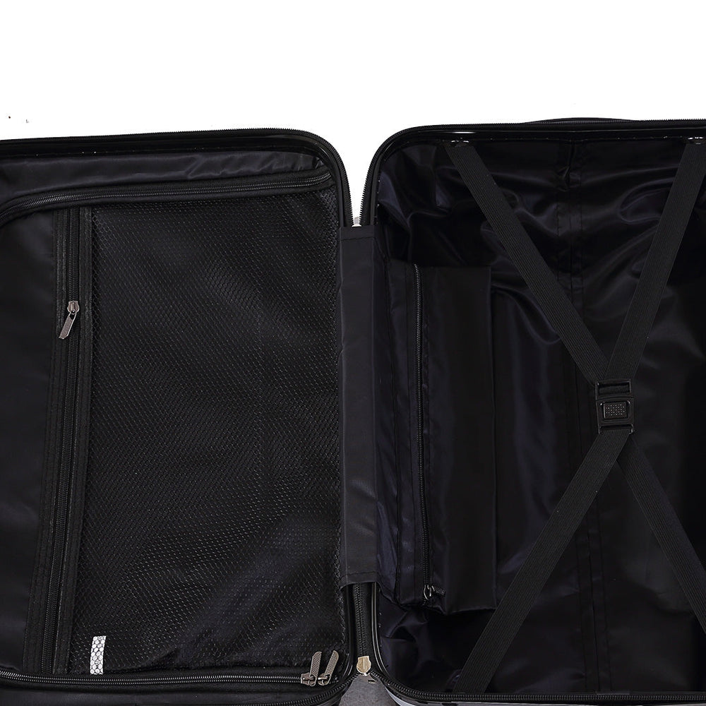 Slimbridge 24&quot; Luggage Suitcase Travel TSA Hard Shell Carry Lightweight Coffee