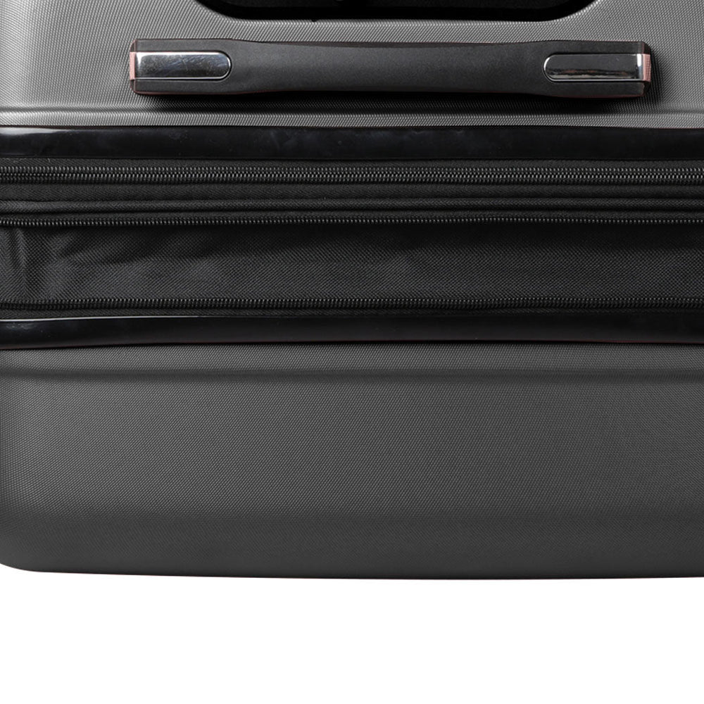 Slimbridge 24&quot; Inch Expandable Luggage Travel Suitcase Case Hard Shell TSA Black