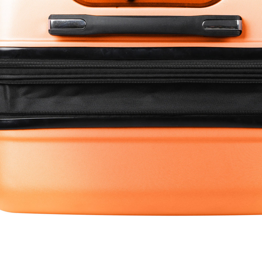 Slimbridge 20&quot; Expandable Luggage Carry On Travel Suitcase Case Hard TSA Orange