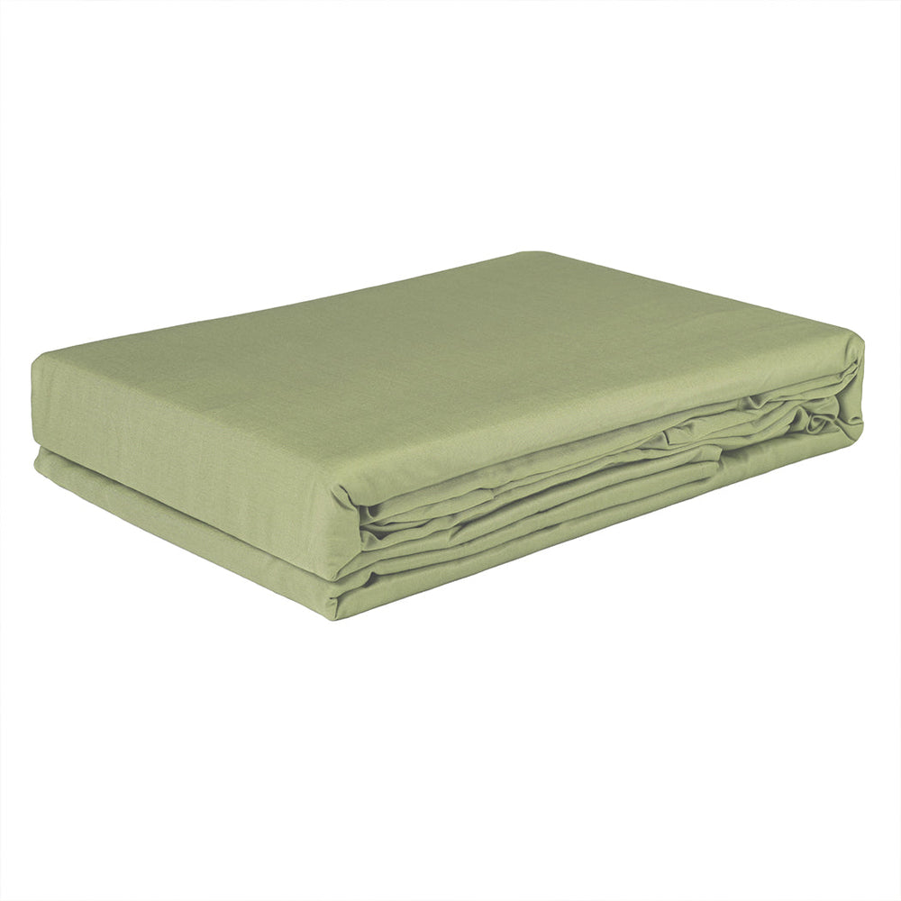 Dreamz Fitted Sheet Set Pillowcase Bamboo Double Sage Green 4PCS