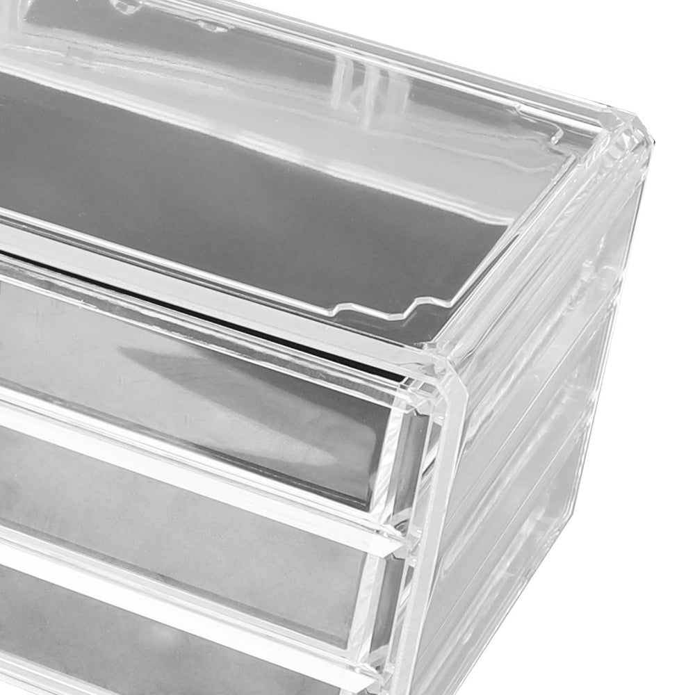 Traderight Group  Acrylic Makeup Storage Box Clear Cosmetic Organiser Jewellery Box 9 Drawer