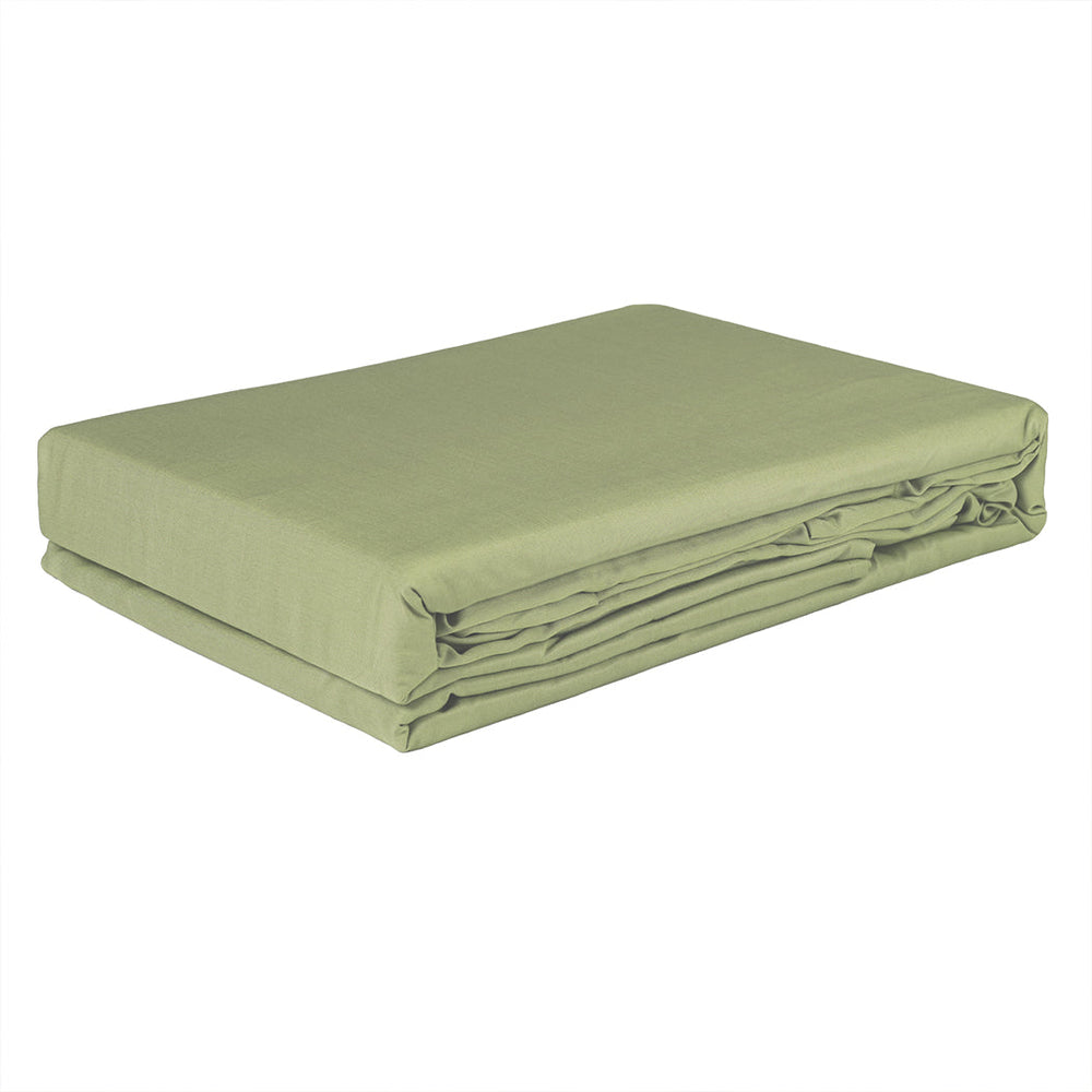Dreamz Fitted Sheet Set Pillowcase Bamboo Single Sage Green 3PCS