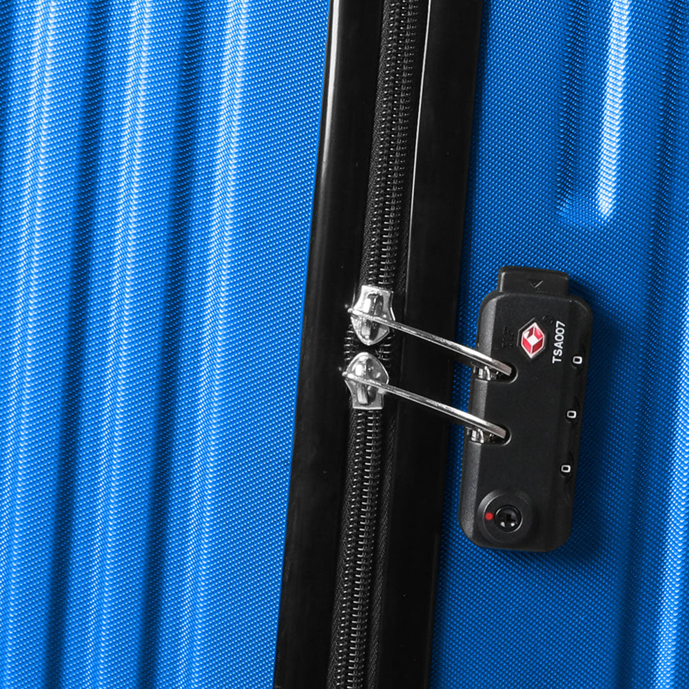 Slimbridge 24&quot; Inch Luggage Suitcase Travel TSA Lock Hard Shell Carry Case Blue