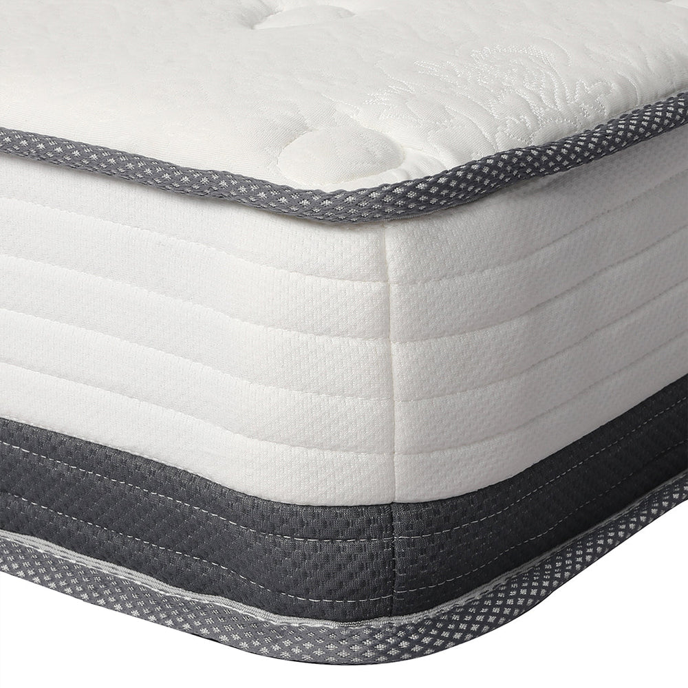 Dreamz Pocket Spring Mattress HD Foam Medium Firm Bedding Bed King Single 21CM