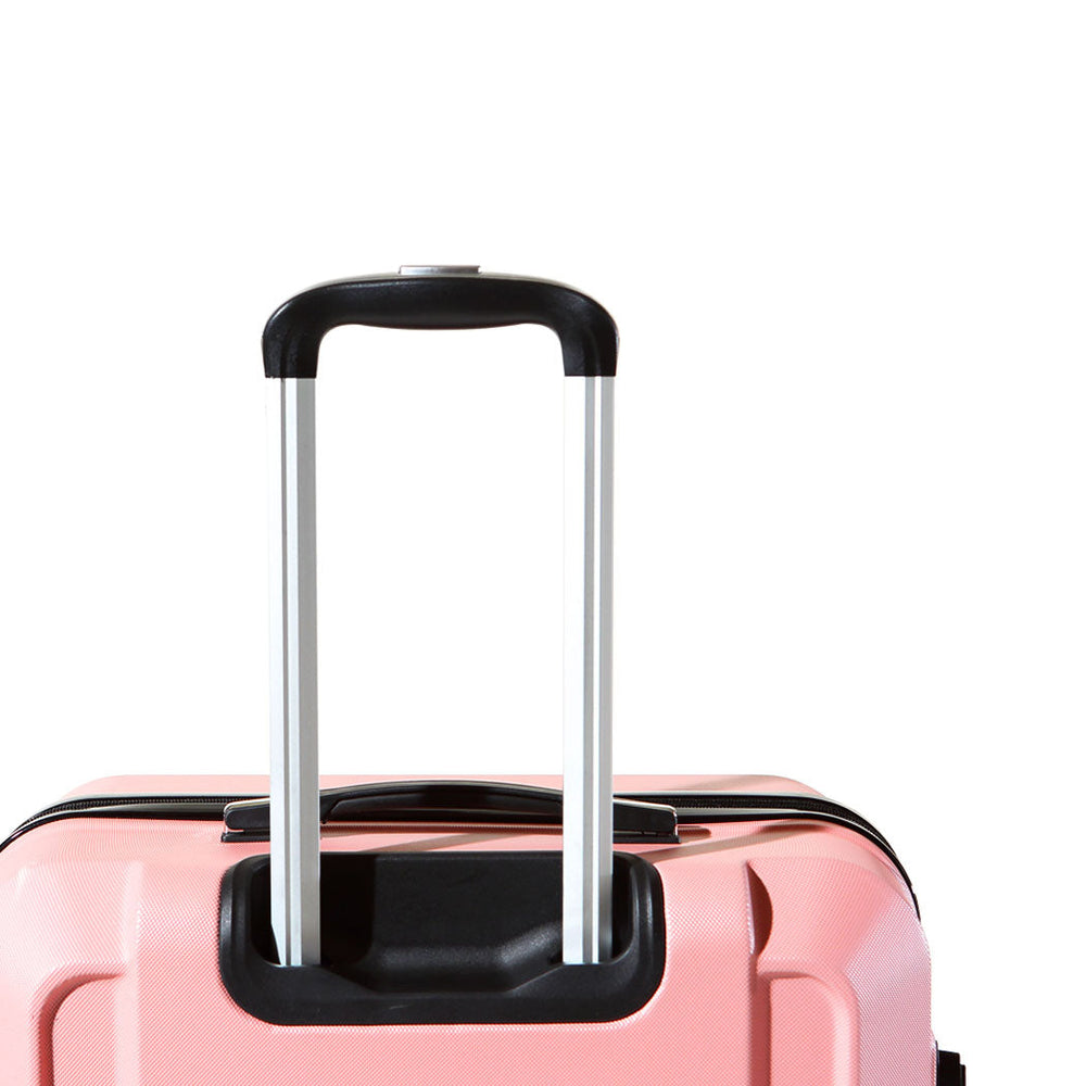 Slimbridge 24&quot; Travel Luggage Lightweight Check In Cabin Suitcase TSA Rose Gold