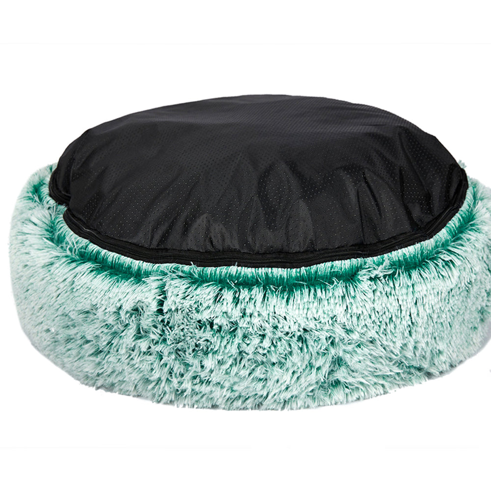 Pawz Replaceable Cover For Dog Calming Bed Donut Nest Soft Plush Kennel Teal L