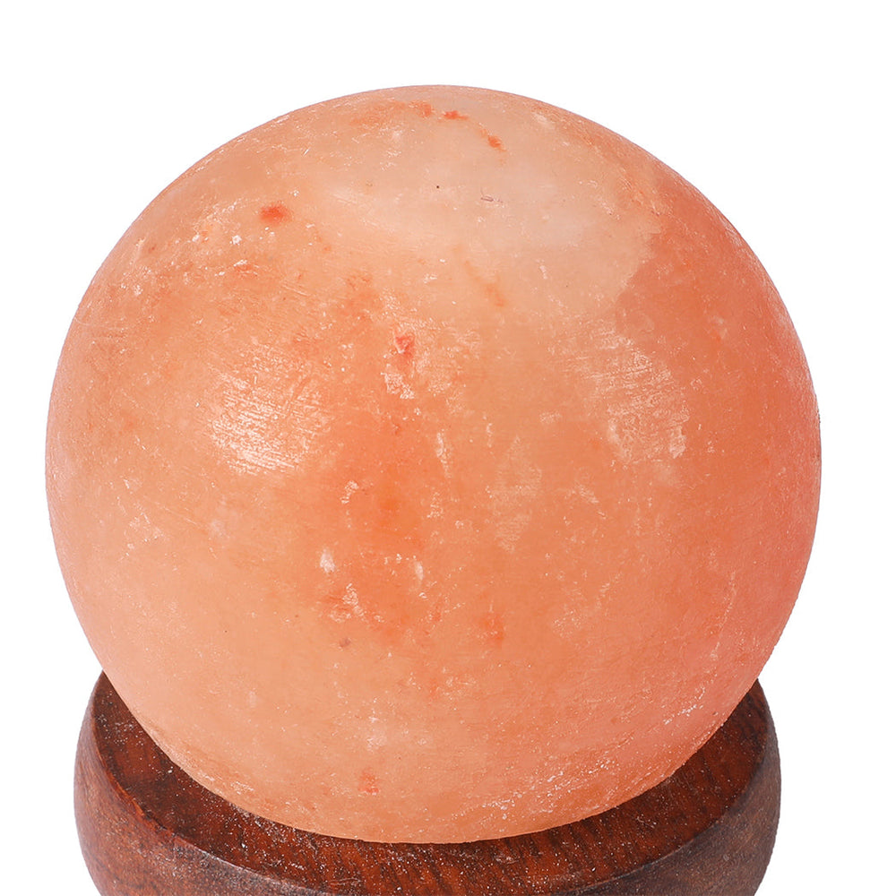 Emitto Himalayan Salt Lamp USB Natural Crystal Rock Cord Night Light Globes