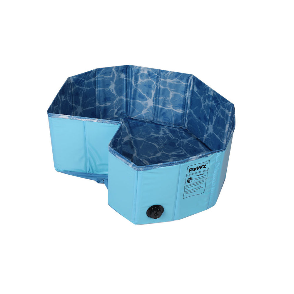 Pawz Folding Swimming Pool Dog Cat Washing Bath Tub Portable Summer Outdoor M