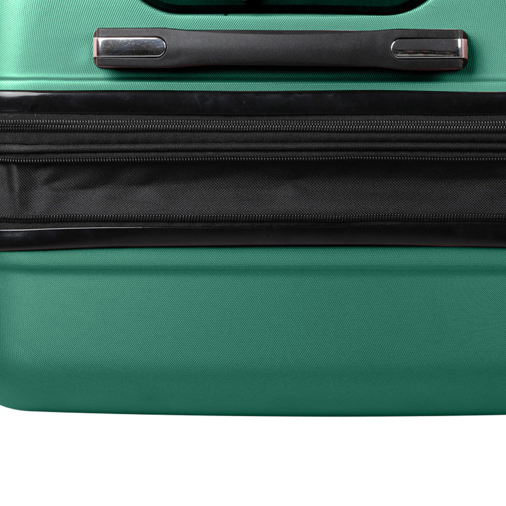 Slimbridge 24&quot; Inch Expandable Luggage Travel Suitcase Case Hard Shell TSA Green