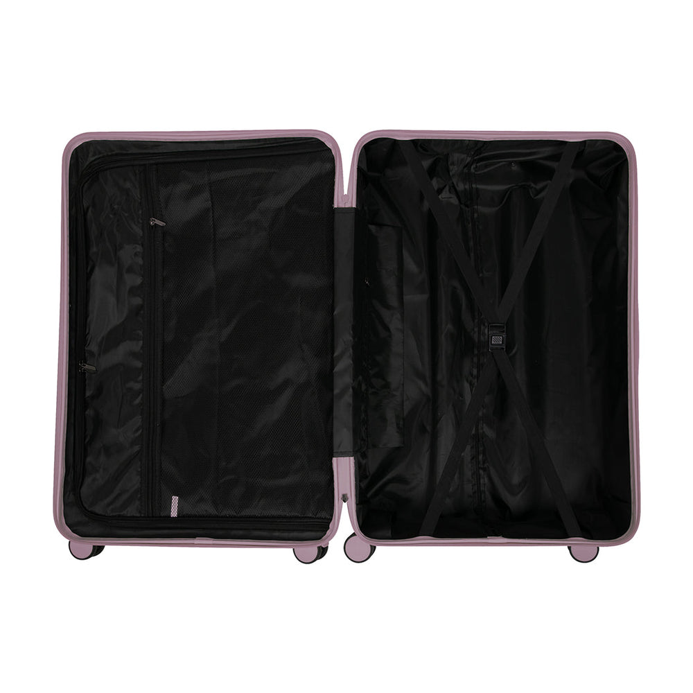 Slimbridge Luggage Suitcase Trolley Set Travel TSA 3pc 20&quot;+24&quot;+28&quot; Rose Gold