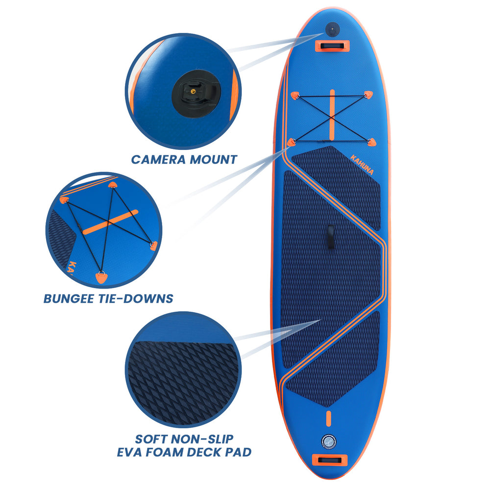 Kahuna Kai Premium Sports 10.6FT Inflatable Stand Up Paddle Board