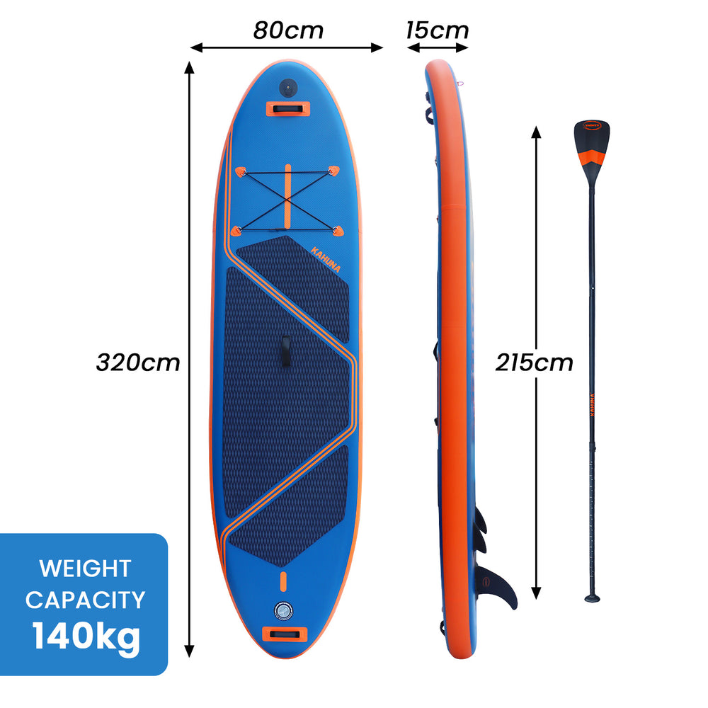 Kahuna Kai Premium Sports 10.6FT Inflatable Stand Up Paddle Board