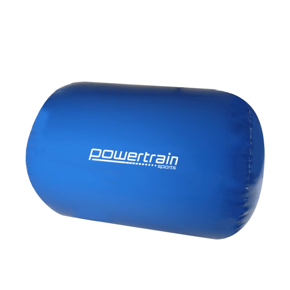 Powertrain Inflatable Air Track Gymnastics Gym Barrel 120 x 75cm Blue