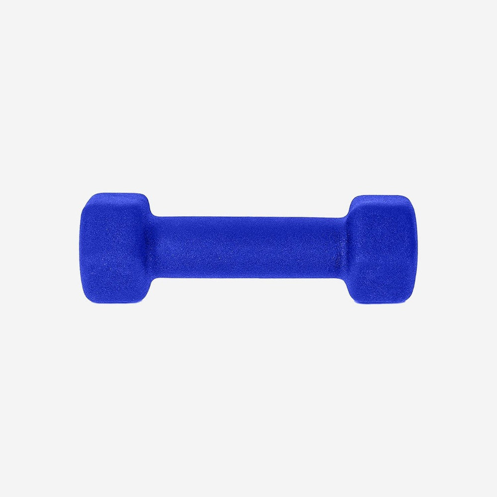 VERPEAK Neoprene Dumbbell Set With Logo Anti-Slip with Cast Iron Core, for Home Gym Weightlifting 4kg x 2 Blue