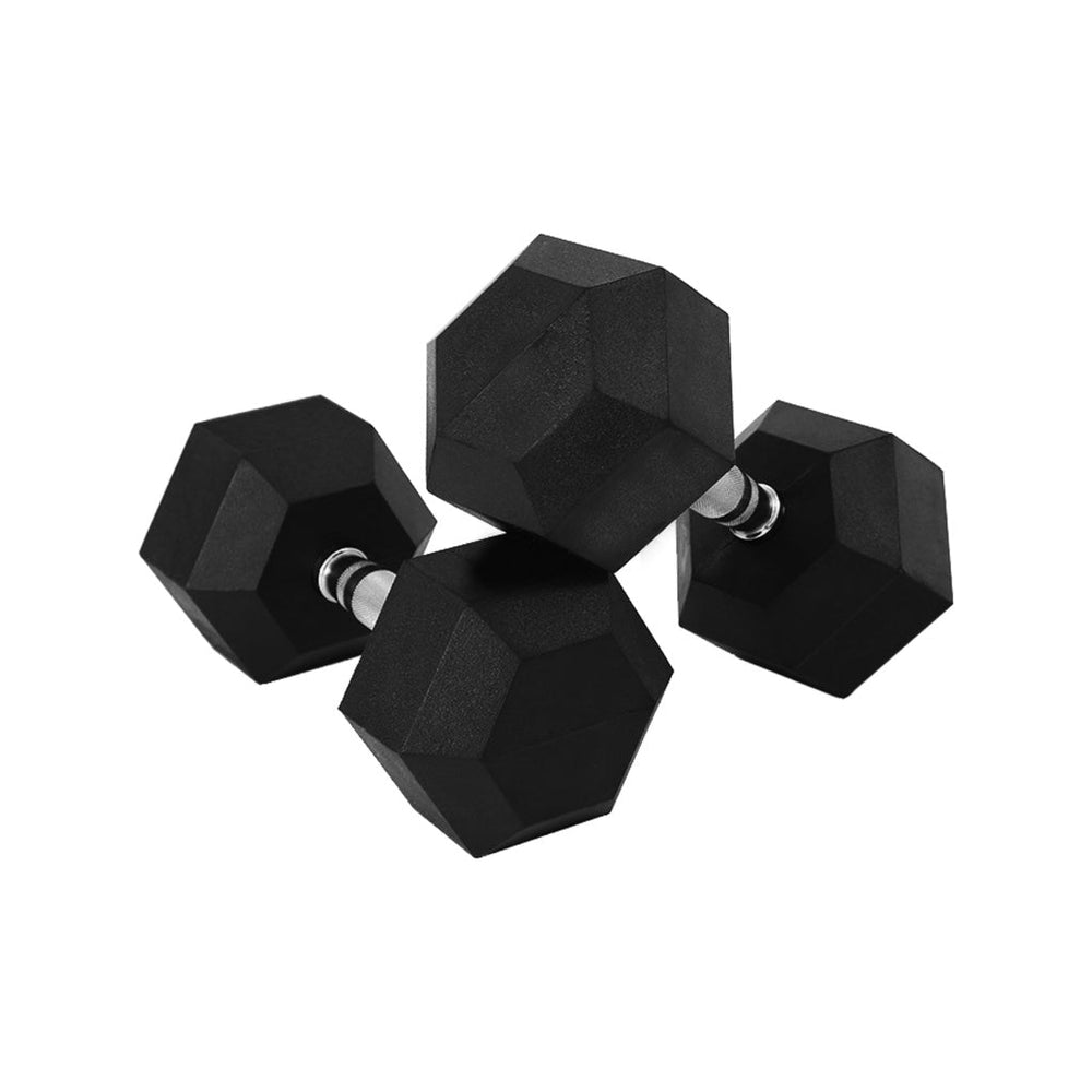 VERPEAK 10kgx2 Rubber Hex Dumbbell