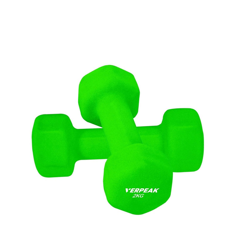 Verpeak Neoprene Dumbbell Home Gym Fitness Weight Training Exercise 2kg x2 Green