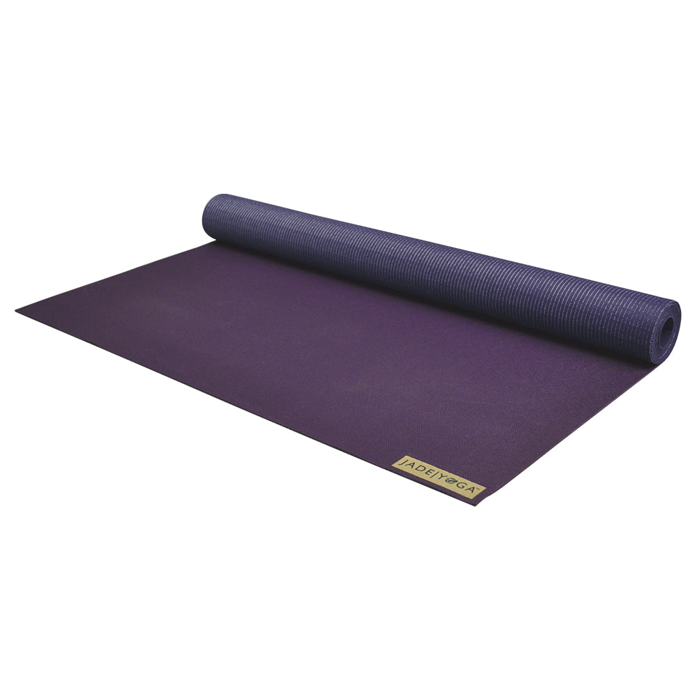 Jade Yoga Voyager Mat - Purple &amp; Iron Flask Wide Mouth Bottle with Spout Lid, Fire, 32oz/950ml Bundle