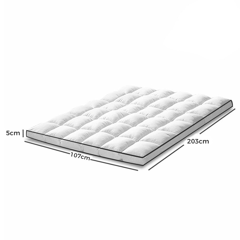 Dreamz Pillowtop Mattress Topper Mat Luxury Bedding Pad Protector King Single