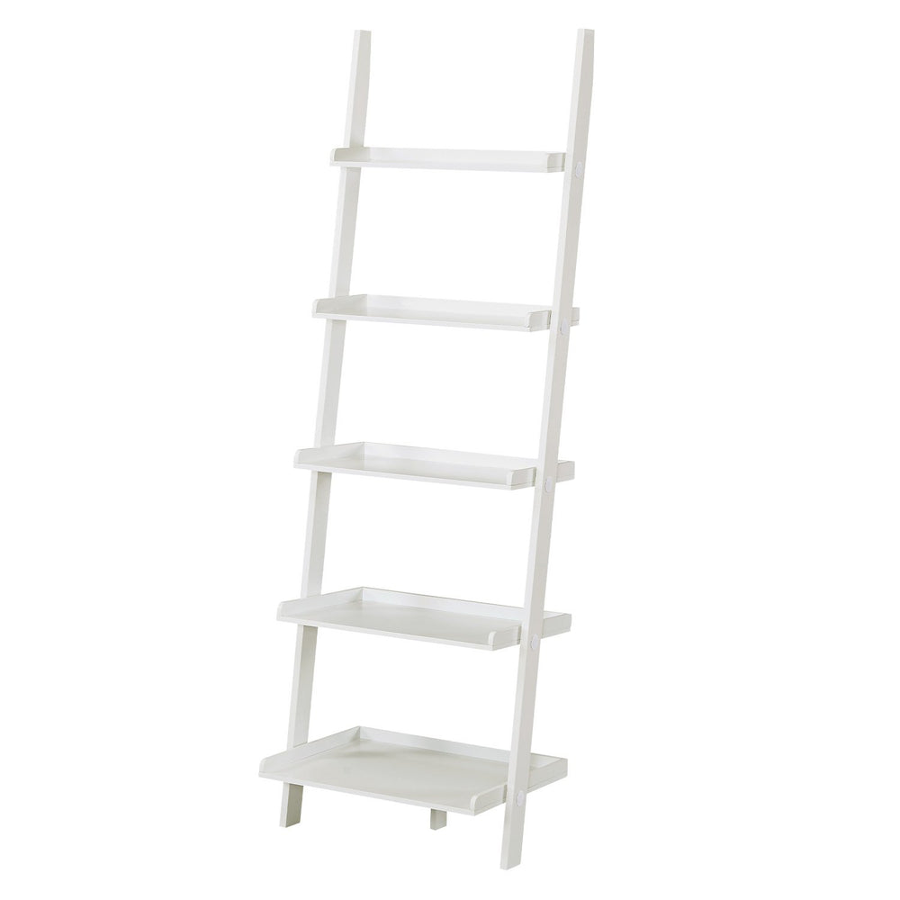 Sarantino Aster 5-Tier Ladder Shelf - White