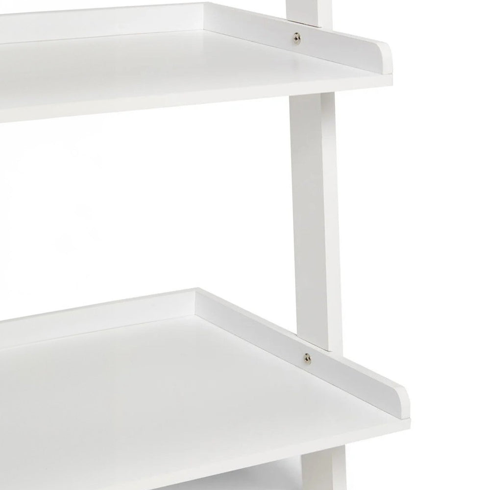 Sarantino Aster 5-Tier Ladder Shelf - White