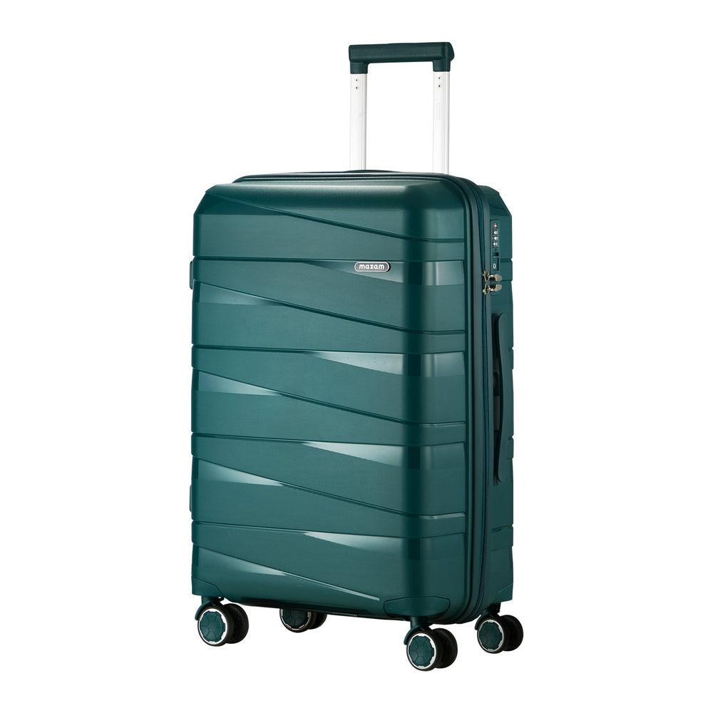 Mazam 28&quot; Luggage Suitcase Trolley Set Travel TSA Lock Storage PP Case Green