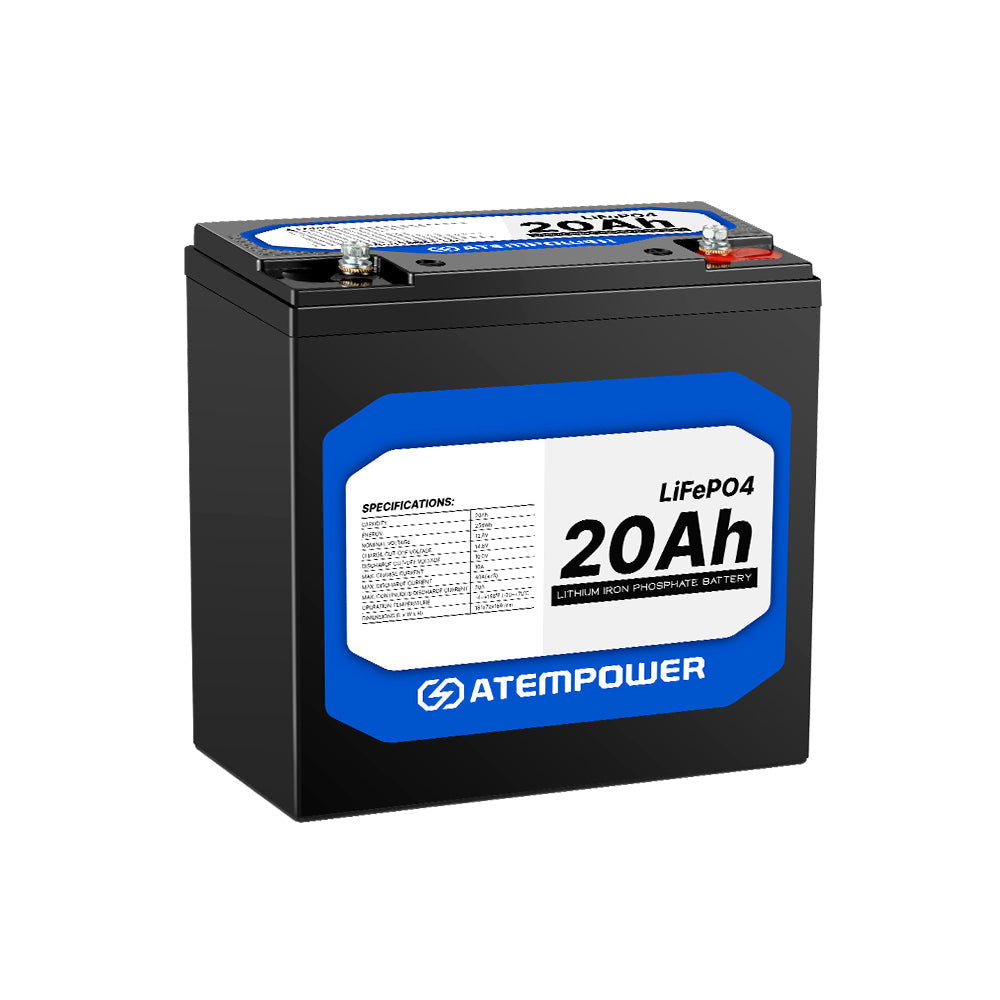 Atem Power 20Ah 12V LiFePO4 Lithium Battery