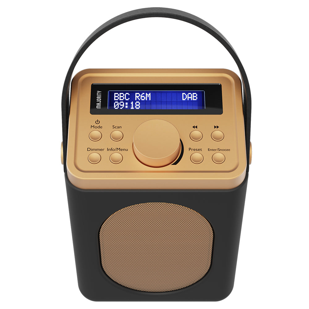 Majority Little Shelford Bluetooth &amp; DAB Radio with Bluetooth-Black