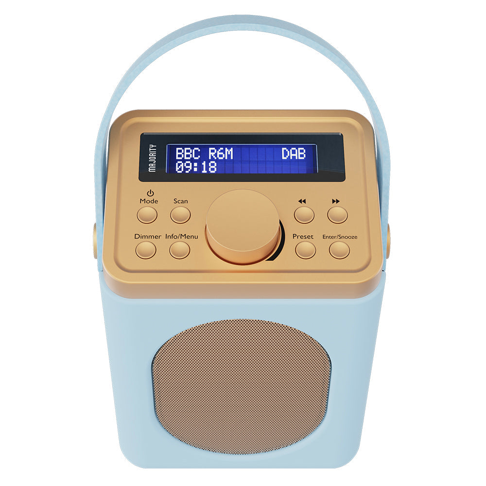Majority Little Shelford Bluetooth &amp; DAB Radio with Bluetooth-Duck Egg