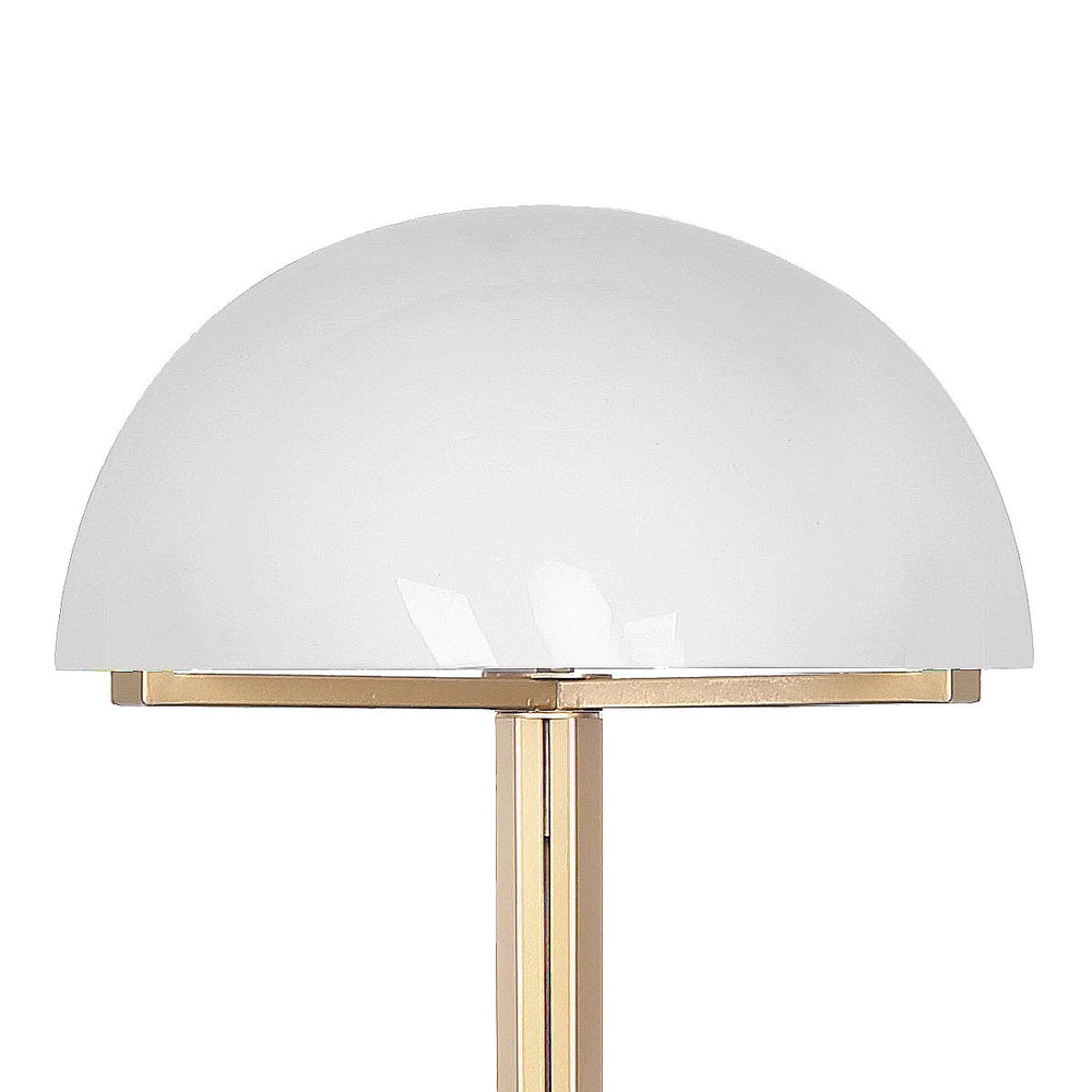 Sarantino Metal Floor Lamp with White Acrylic Shade