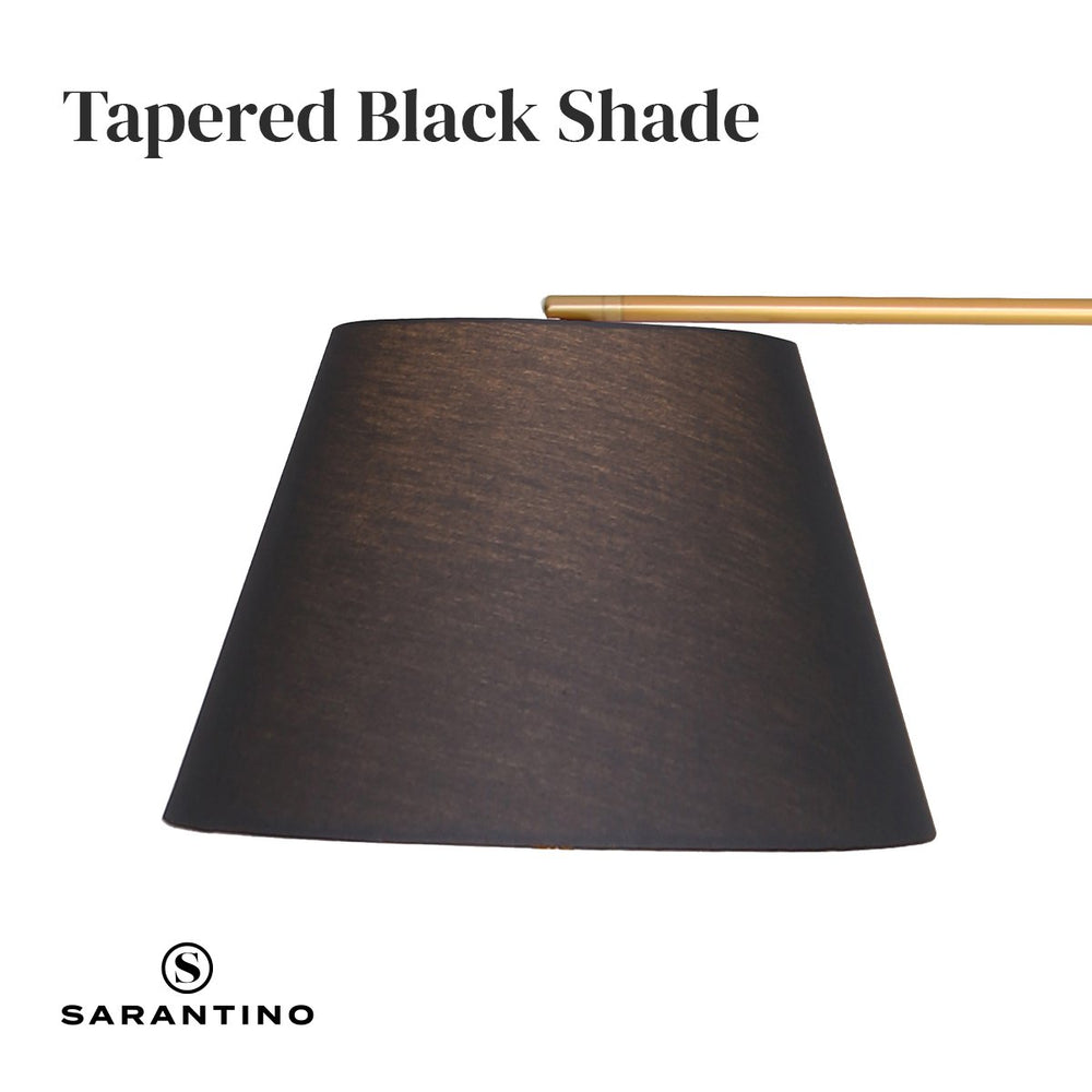 Sarantino Arc Floor Lamp Tapered Shade
