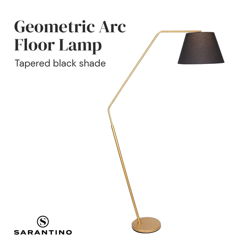 Sarantino Arc Floor Lamp Tapered Shade