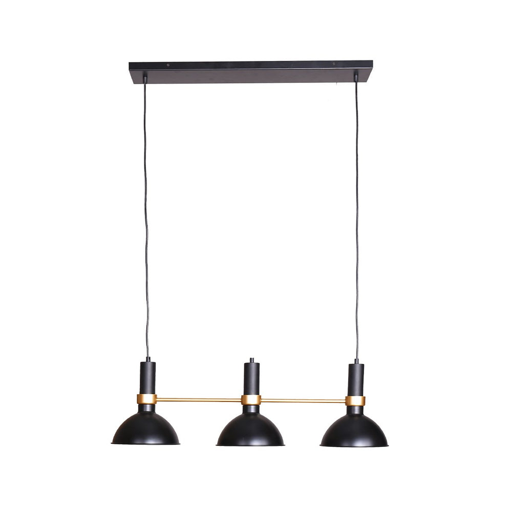 Sarantino 3-Light Metal Pendant Lamp Ceiling Hanging Shades Black