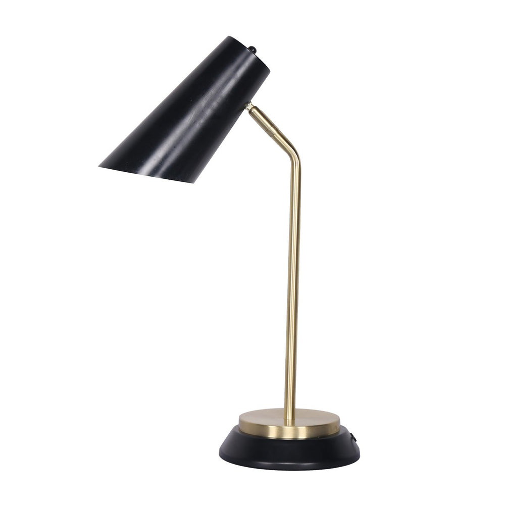 Sarantino Black/Brass Table Lamp Metal