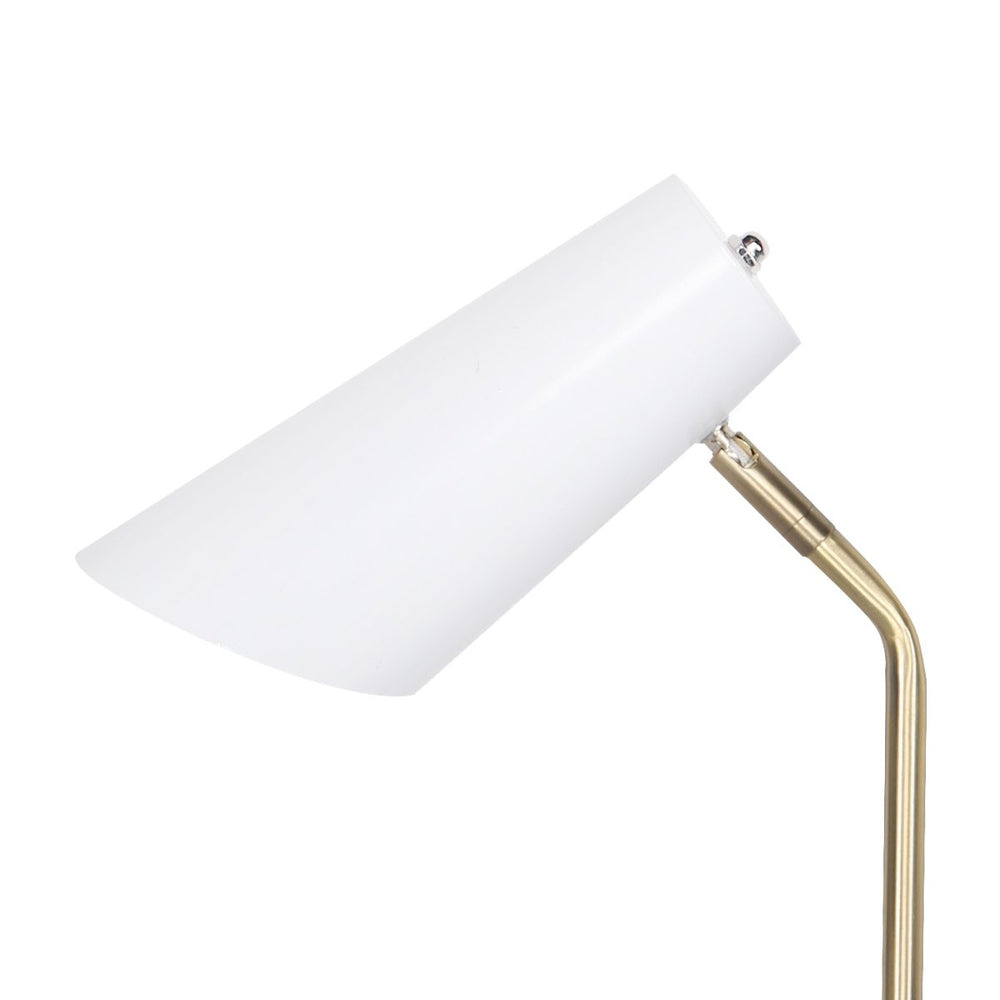 Sarantino Metal Task Table Lamp - White