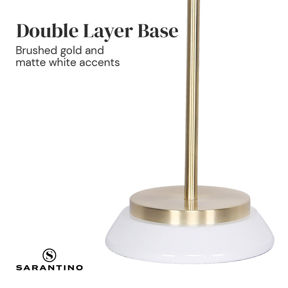 Sarantino Metal Task Table Lamp - White